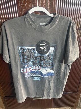 Zach Brown Band Chicago Street Race Graphic Tee - Gray